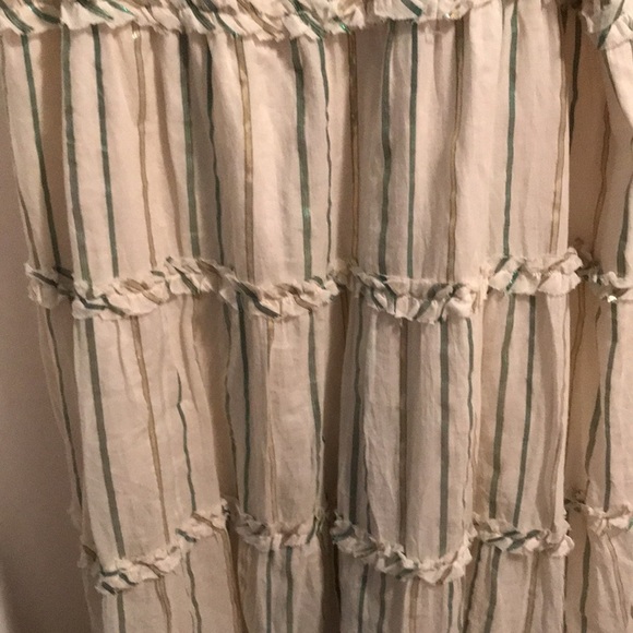 NWT Anthropologie Safa Tiered Shimmer MIDI Dress - Picture 9 of 16